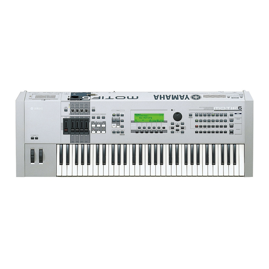 Yamaha MOTIF6 Firmware Update