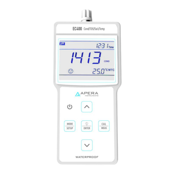 Apera Instruments EC400 Manuals
