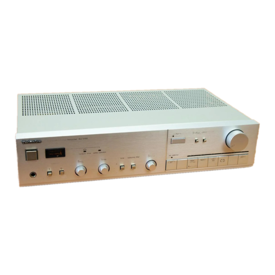 Technics SU-V4X Operating Instructions Manual