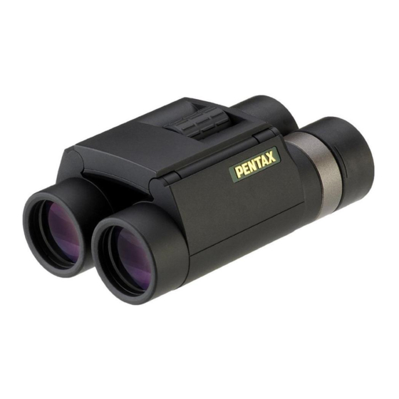 Pentax 62593 - DCF SW - Binoculars 8 x 25 Owner's Manual