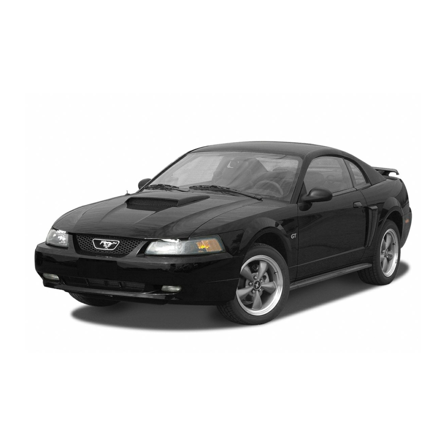 Ford 2004 Mustang Supplement Manual
