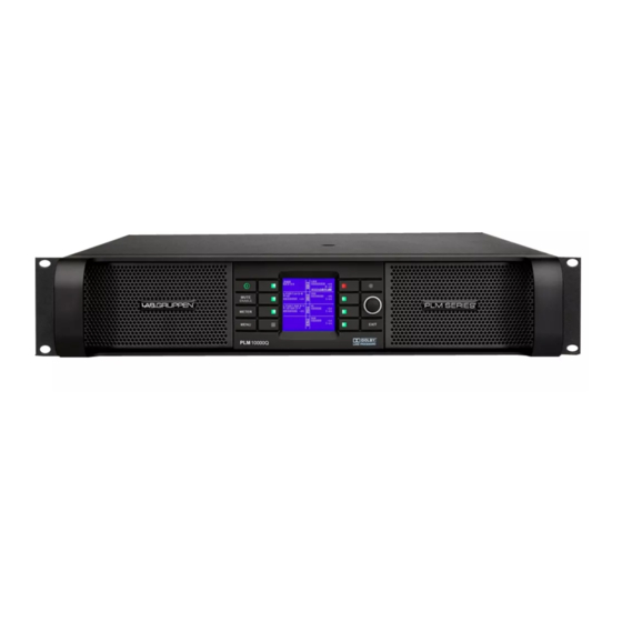 Lab.gruppen PLM series Quick Start Manual