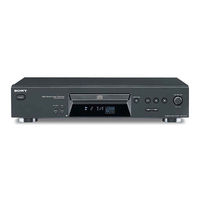 Sony CDP-XE370 - Compact Disc Player Service Manual