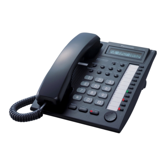 Panasonic KX-T7720E Quick Reference Manual