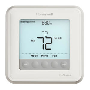 HONEYWELL HOME T6 PRO SERIES INSTALLATION INSTRUCTIONS MANUAL Pdf ...