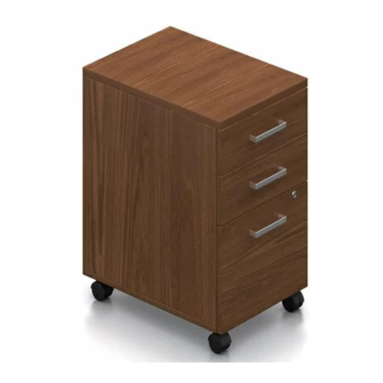 Bbf 3 Drawer Mobile Pedestal Assembly Manual Pdf Manualslib