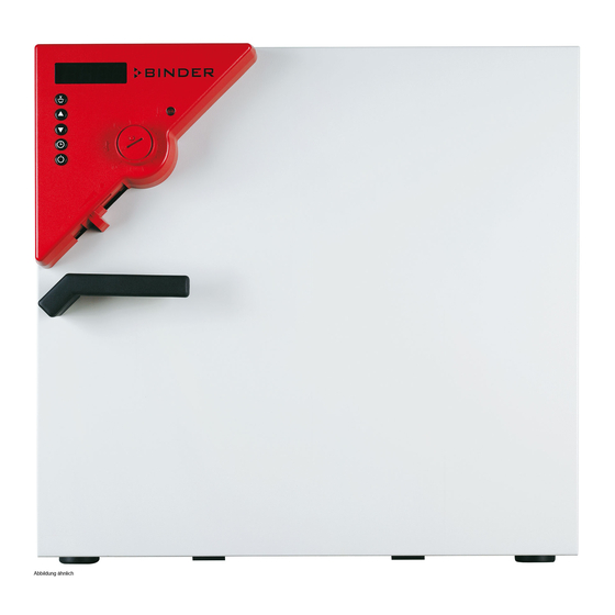 BINDER APT.LINE BD SERIES OPERATING MANUAL Pdf Download ManualsLib