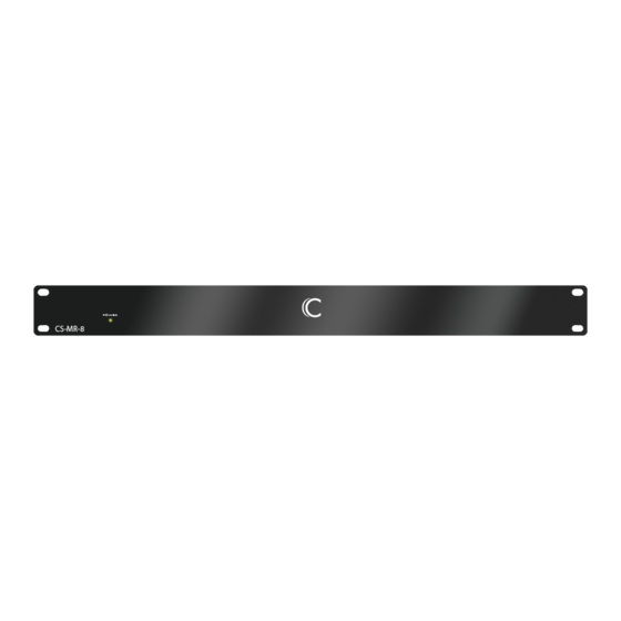 Clare Controls ClareHome CS-MR-8 Installation Sheet