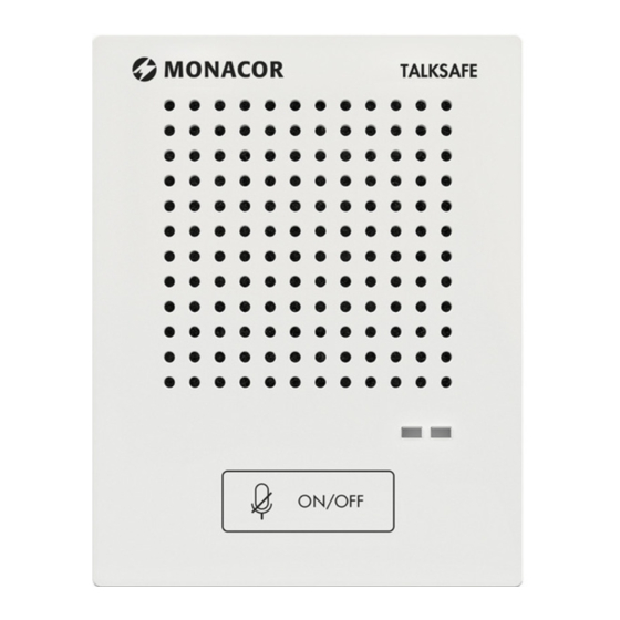 Monacor TALKSAFE Manual