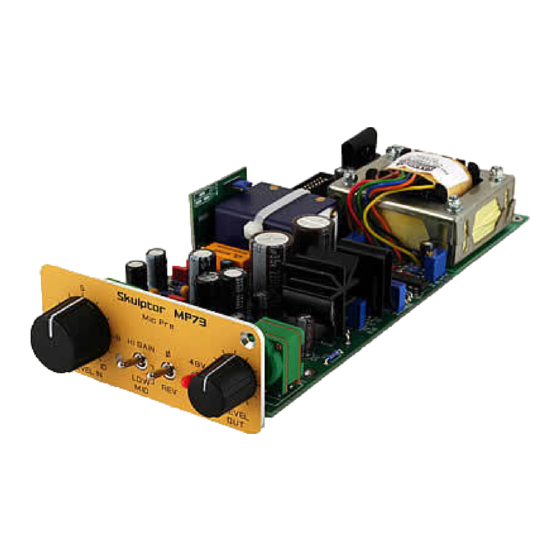 Sound Skulptor MP73 Assembly Manual