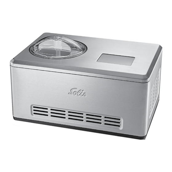 SOLIS GELATERIA PRO TOUCH Quick Start Manual