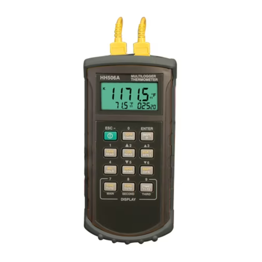 Omega HH506RA - K, J, T, E, R, S, N Thermometer Manual