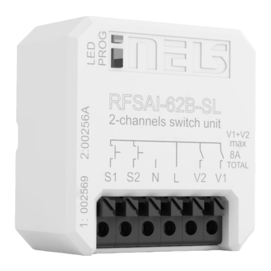 iNels RFSAI-62B-SL Manual