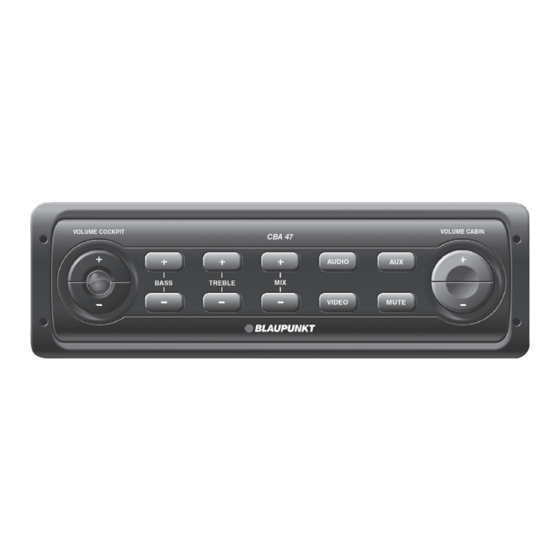 Blaupunkt CBA 47 Operating And Installation Instructions