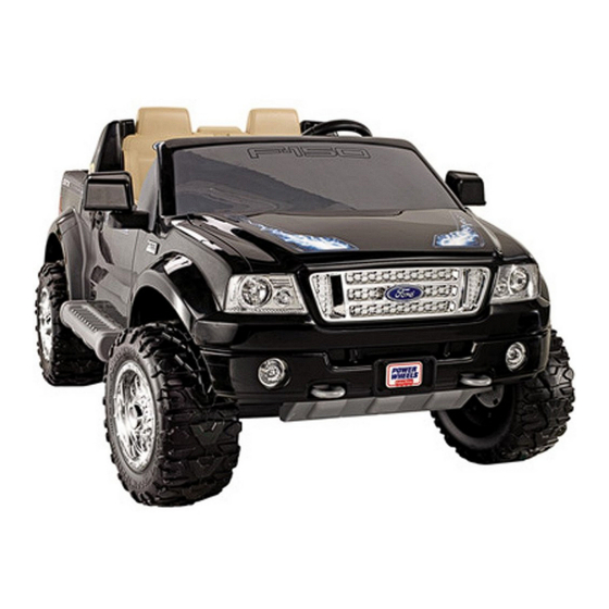 Fisher-Price POWER WHEELS MONSTER TRACTION FORD F-150 Manuals