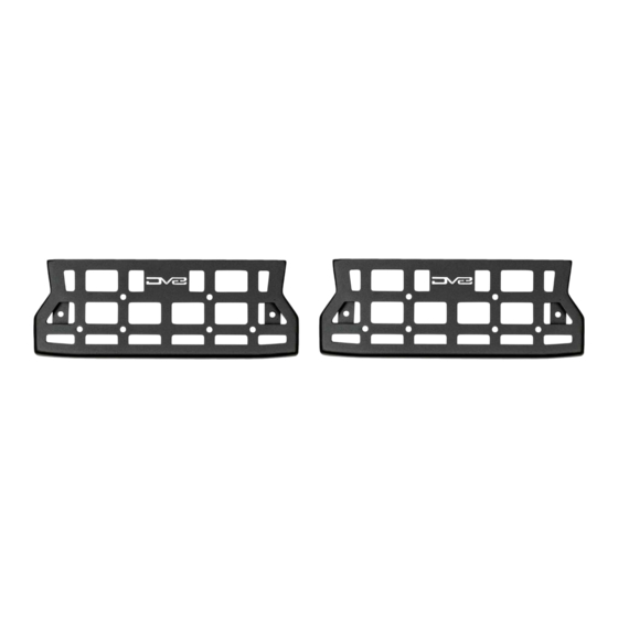 DV8 OFFROAD MPJL-09 Installation Manual