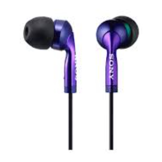 Sony MDR-EX57SL Operating Instructions