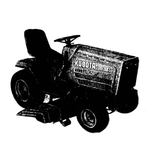 Kubota G2: G2HST Manual