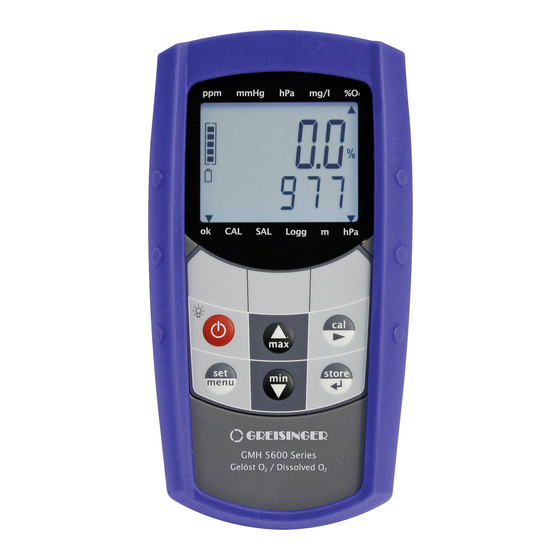 GREISINGER GMH 5630 Operating Manual