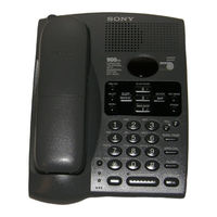 Sony SPP A946 - 900MHz Cordless Telephone Operating Instructions Manual