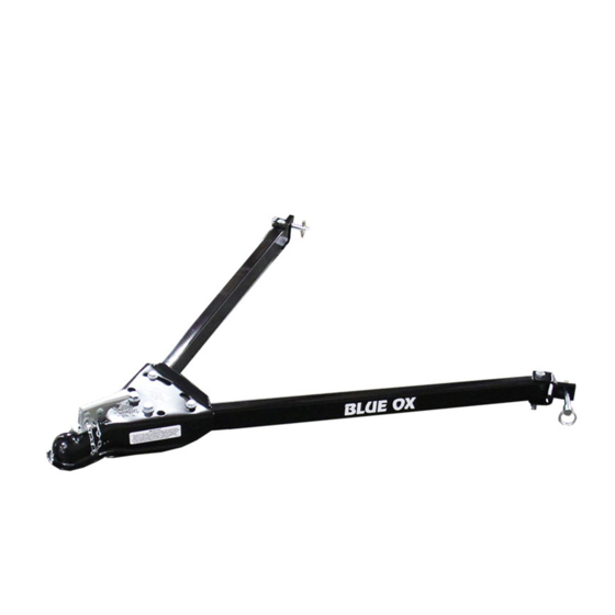 Blue Ox ADVENTURER BX7322 Operator, Parts, And Installation Manual