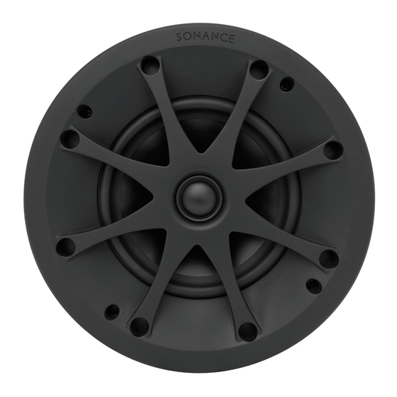 Sonance VPXT6R Nstallation Quickstart Manual