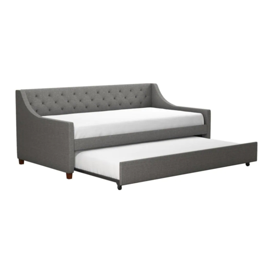 DOREL HOME PRODUCTS UPHOLSTERED DAYBED AND TRUNDLE TWIN ASSEMBLY MANUAL