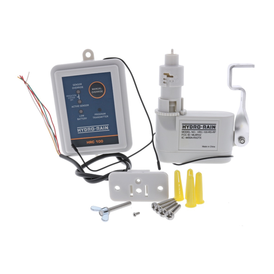HYDRORAIN HRC100RSRF INSTRUCTION MANUAL Pdf Download ManualsLib