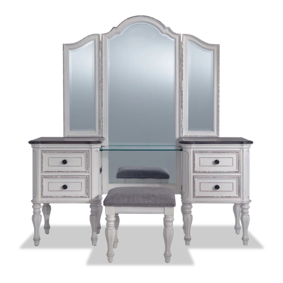 BOB'S DISCOUNT FURNITURE SCARLETT VANITY L ASSEMBLY