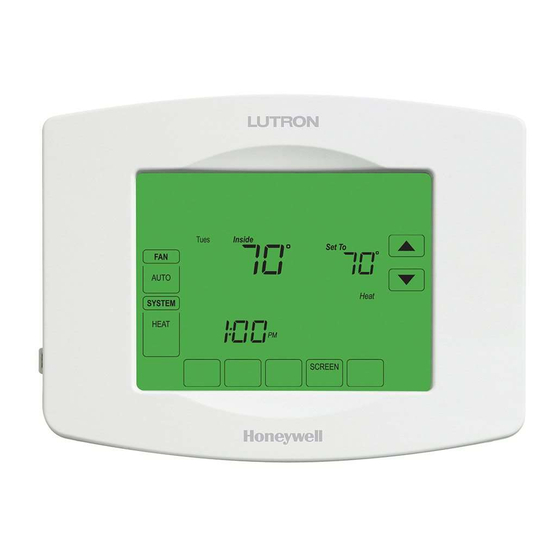 HONEYWELL LUTRON TOUCHPRO WIRELESS LR-HWLV-HVAC OPERATING MANUAL Pdf ...