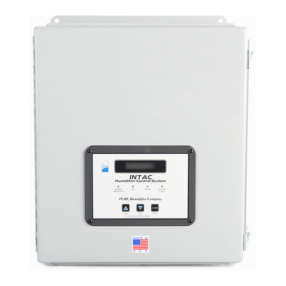 PURE HUMIDIFIER INTAC INSTALLATION INSTRUCTIONS AND MAINTENANCE MANUAL