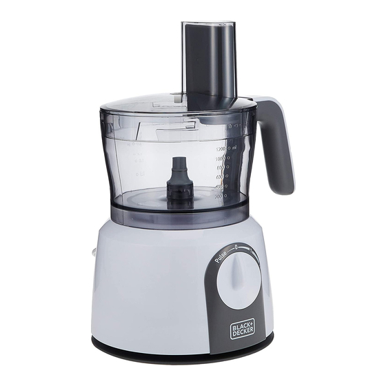 Black & Decker MFP200T MiniPro 2-Speed Food Processor with 2-Cup Bowl