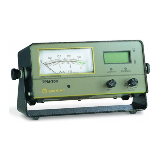 Gentec-EO TPM-300-CE Instruction Manual