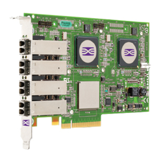 Emulex LPe11004 HBA Hardware Installation Manual
