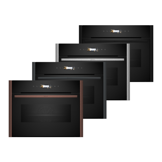 NEFF C29MR21.0 User Manual And Installation Instructions