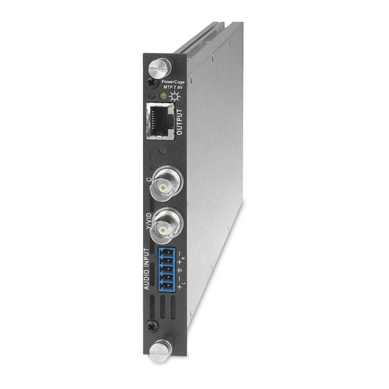 Extron electronics MTP T AV Setup Manual