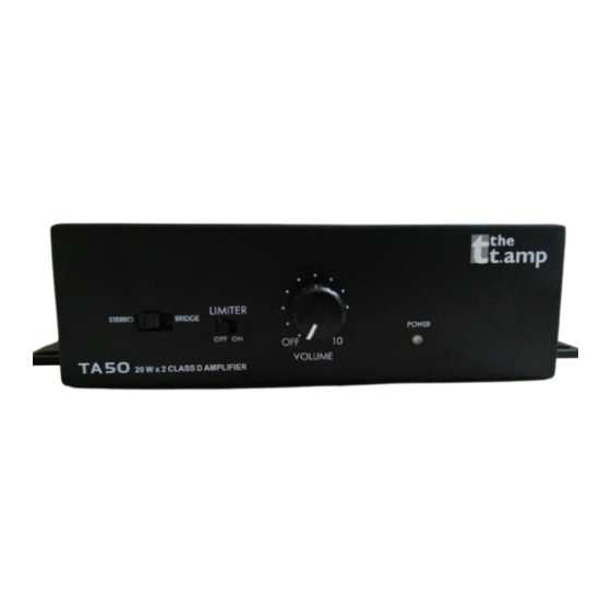 t.amp TA-50 User Manual