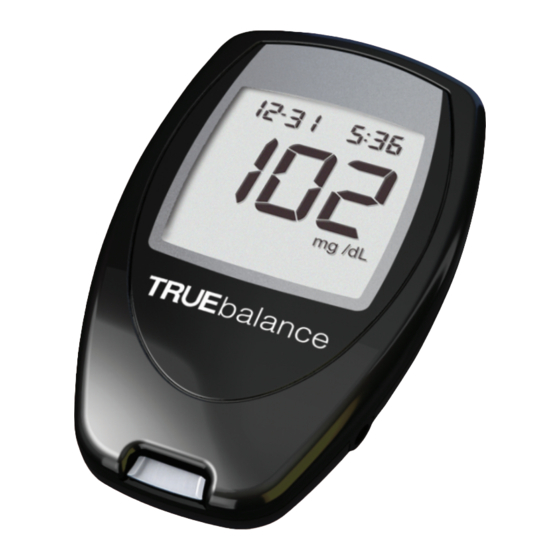 NIPRO Diagnostics True balance Owner's Booklet