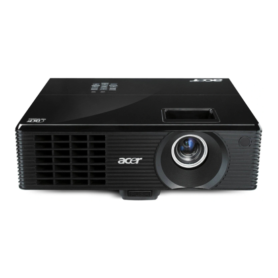 Acer X1110 Series User Manual