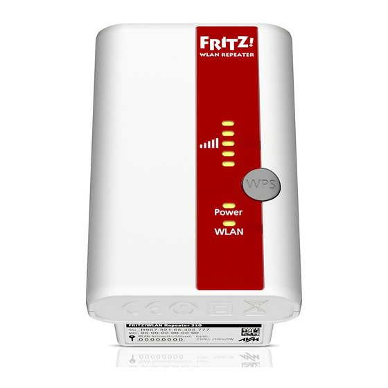 FRITZ! WLAN REPEATER 310 INSTALLATION AND OPERATION MANUAL Pdf Download
