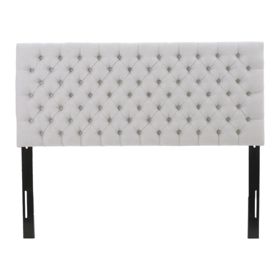 NOBLE HOUSE HOME FURNISHINGS HEADBOARD ASSEMBLY INSTRUCTIONS MANUAL Pdf Download ManualsLib