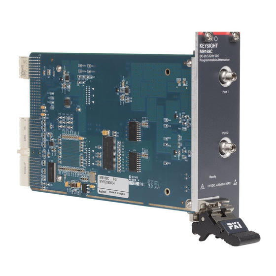 KEYSIGHT TECHNOLOGIES M9168C STARTUP AND SERVICE MANUAL Pdf Download