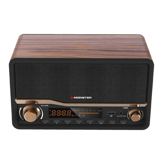 Monster retro 2024 bluetooth radio