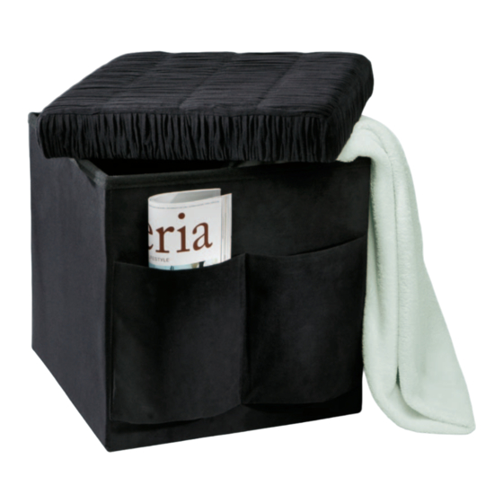 Easy@Home STORAGE OTTOMAN Instruction Manual