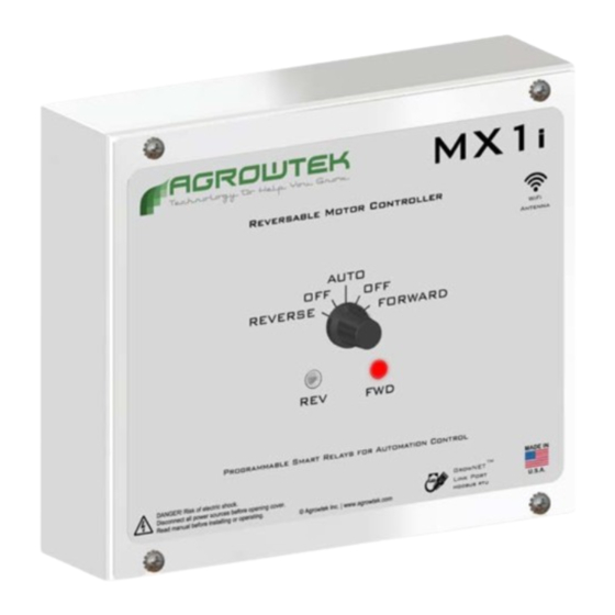 Agrowtek MX1i Manuals