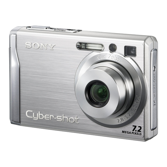 Sony Cyber-shot DSC-W80 Instruction Manual