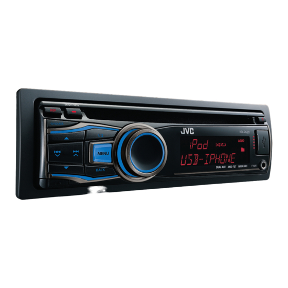 JVC KD-R620 Specification