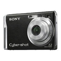 Sony DSCW90 - Cybershot 8.1MP Digital Camera Instruction Manual