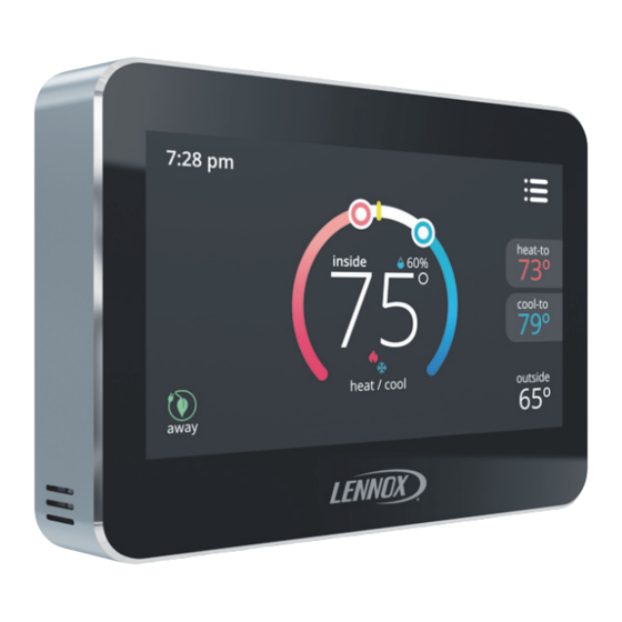 Lennox ComfortSense 7500 User Manual
