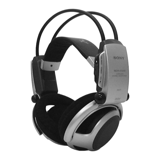 Sony MDR-IF5000 Service Manual